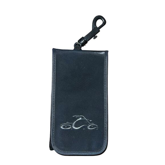 Orange County Choppers OCC Black Sunglass Case Pouch With Clip - Picture 1 of 8
